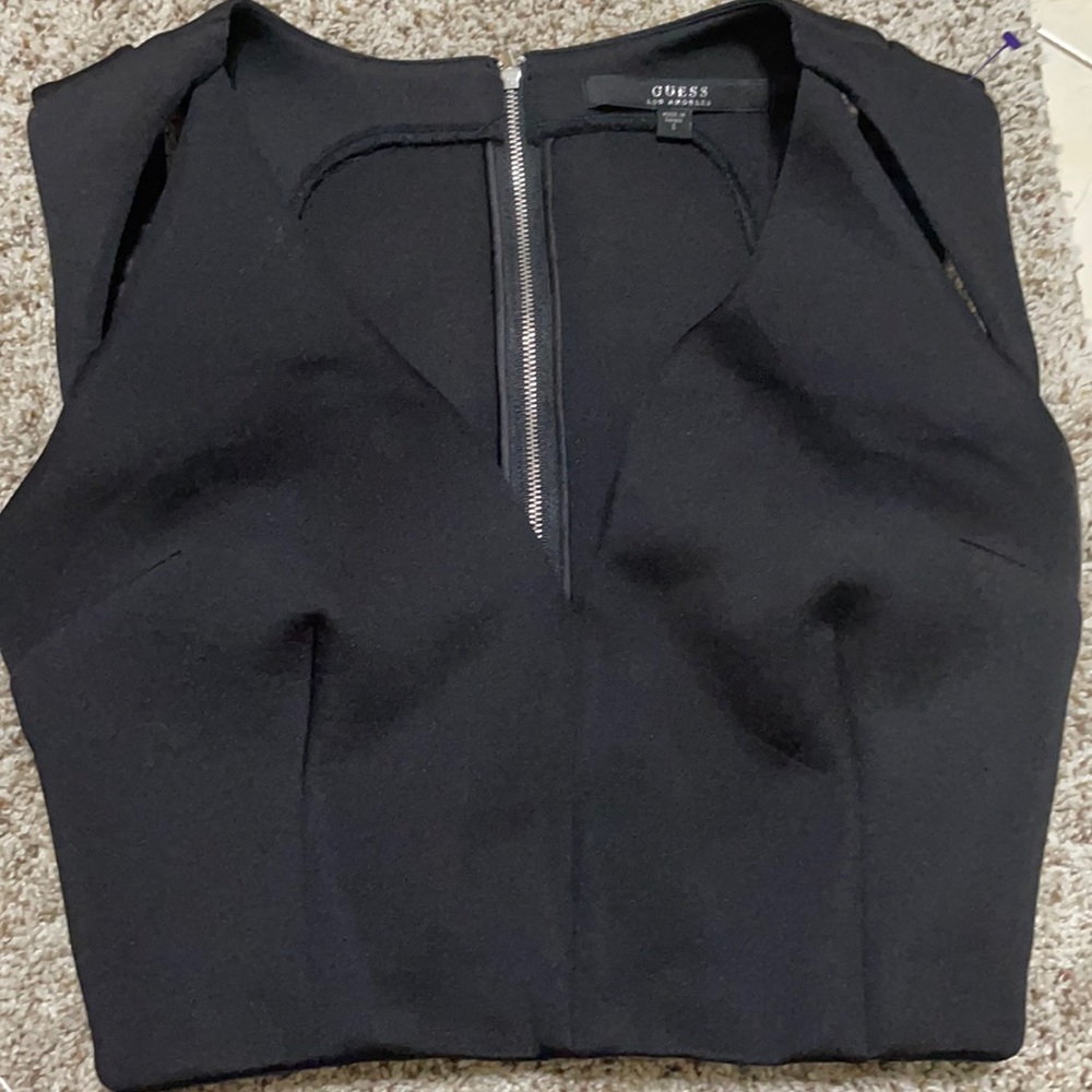 Black crop top by Guess size small